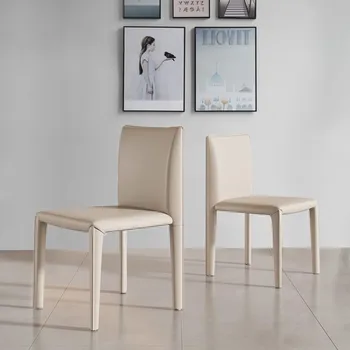 Акцент Усовершенствованный Обеденный Стул Минималистский Туалетный столик для спальни Кресла для отдыха Уникальная Металлическая Мебель Silla Mecedora Для гостиной WXH30XP  4