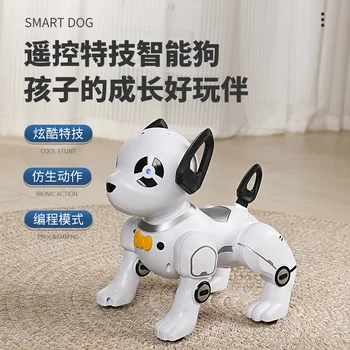 Радиоуправляемый Умный робот Интерактивная собака с дистанционным управлением Интеллектуальный диалог Поющие Танцующие Игрушки-животные Английская версия Robot Dog  4