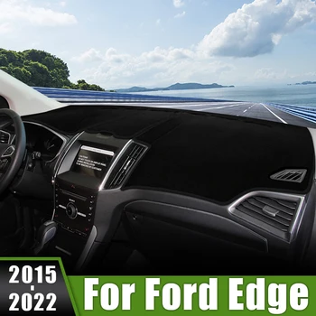 Для Ford Edge 2015 2016 2017 2018 2019 2020 2021 2022 Автомобильные Накладки На Приборную панель Солнцезащитные Коврики Для Защиты От Света, Анти-УФ Аксессуары  5