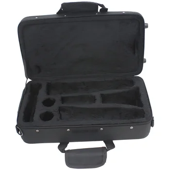 Черный тканевый футляр для кларнета, сумка для переноски, аксессуары для флейты, коробка для флейты Квадратная  5