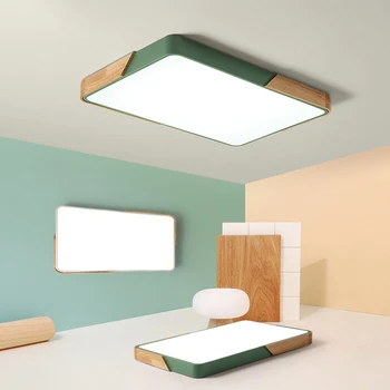Современные светодиодные светильники 2023 новый потолочный светильник для гостиной потолочный светильник для спальни столовая Лампа из массива дерева декор комнаты светильник  5