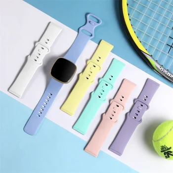 Мягкий силиконовый ремешок для спортивных часов Fitbit Versa 3 band Correa, ремешок для женских браслетов Fitbit Sense Versa3, аксессуары для умных часов  5