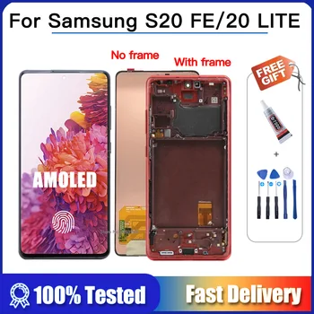 AMOLED для Samsung Galaxy S20 FE S20 Fan Edition G780 G780F G781 ЖК-дисплей с Сенсорным Экраном Digitizer для Samsung S20 Lite lcd  5