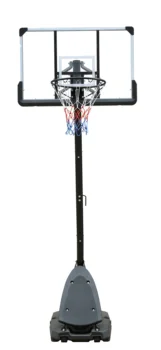Используется для наружного использования баскетбольного кольца с регулируемой высотой от 7,5 до 10 футов, 44-дюймовой задней панели, портативной системы баскетбольных ворот со стабильным основанием  5