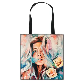 Модная женская парусиновая сумка для покупок в британском стиле, портативная, большой емкости, сексуальная женская сумка через плечо для путешествий, сумка для девочек, сумка-тоут  4
