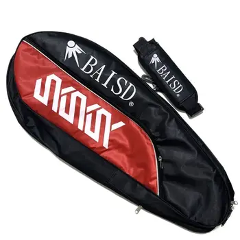 Сумка для бадминтонных ракеток большой емкости, водонепроницаемая сумка-волан для ракеток от 6 до 12 штук, сумка для теннисных ракеток с двумя ручками на одно плечо, сумка для теннисных ракеток с двумя ручками  5