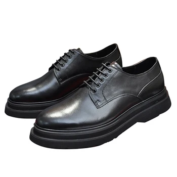 Франция zzingia деловая кожаная обувь мужская официальная деловая кожаная высококачественная мужская обувь в британском стиле  5