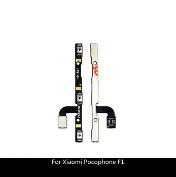 Для Xiaomi Pocophone F1 Новая клавиша включения выключения Увеличения уменьшения громкости Переключатель Poco F1 Запасные части для ленточного гибкого кабеля  3