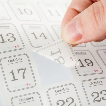 Наклейка с календарем на 365 дней, наклейка с датой, декоративный дневник для скрапбукинга, планировщик альбомов, материал для коллажей ручной работы  5