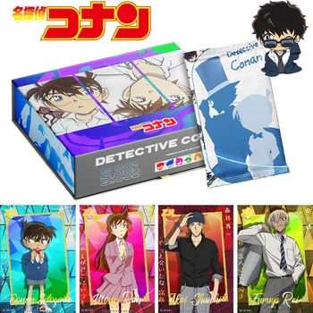 Новейшая коллекция открыток Detective Conan Booster Box The Gear of Destiny Персонажи аниме Редкие Лимитированные QR ZR SSR Открытки Игрушечные подарки  10