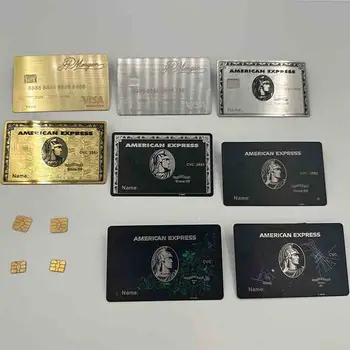 4428 новых высококачественных RFID-металлических карт, бесконтактных карт, визитных карточек NFC, металлических с подарочной коробкой  5