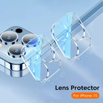 Металлическое Защитное стекло объектива камеры для Iphone 15Pro Max Hd Защитная пленка для задней линзы, Защитные Пленки из закаленного стекла, Аксессуары  5