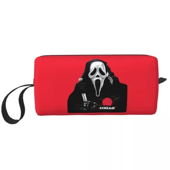 Дорожная сумка для туалетных принадлежностей Scream Killer, милый органайзер для косметики из фильма ужасов на Хэллоуин для хранения косметики, чехол для набора Dopp  10