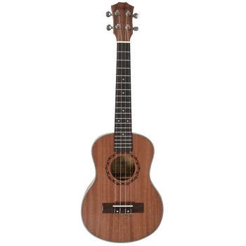 Теноровая акустическая электрическая гавайская гитара 26-дюймовая гитара с 4 струнами Гавайская гитара ручной работы из красного дерева  5