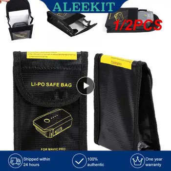 1 /2ШТ Lipo Аккумулятор Взрывозащищенная безопасная сумка для DJI Mavic Аккумулятор Огнеупорный чехол Волоконный ящик для хранения Протектор  5
