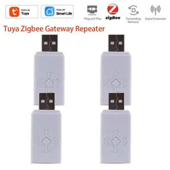 Tuya ZigBee Ретранслятор Сигнала USB Усилитель Сигнала Расширитель Устройство Автоматизации Умного Дома Работает С Zigbee Gateway Для Smart Life  5