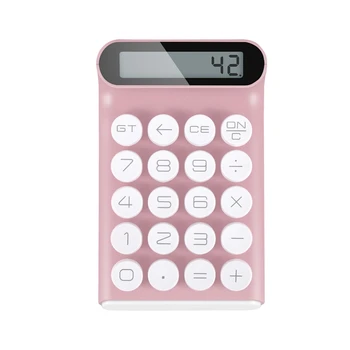 Ретро-калькулятор, механическая клавиатура, портативный компьютер, 10-значный ЖК-дисплей, Финансовый офис, Модный калькулятор  5