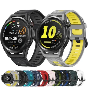 Силиконовый ремешок для HUAWEI WATCH GT 3 46 мм 42 мм/GT 2/GT2/Pro/Браслет Runner Quickfit Samsung Galaxy Watch 4/Классический/Активный ремешок  5