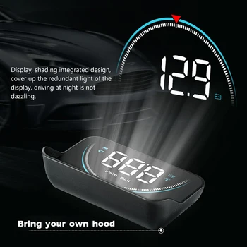 Универсальный Автоматический Спидометр KMH/KPM Зеркало G3 GPS HUD Головной дисплей Автомобильный Проектор скорости Совместим со всеми автомобилями Грузовик Транспортное средство  0
