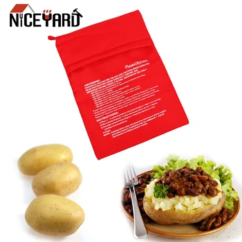 Моющийся пакет для приготовления картофеля в микроволновой печи NICEYARD, быстросохнущий, простой в приготовлении паровой карман, карман для запеченного картофеля и риса  5