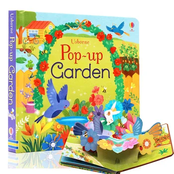 Всплывающий сад, английские обучающие 3D-книги с картинками, Детская книга для чтения 3-6 лет  5