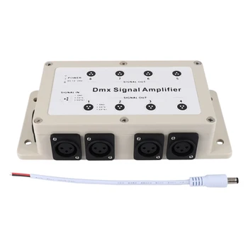 Dc12-24V 8-канальный Выходной DMX Dmx512 Светодиодный контроллер, усилитель сигнала, разветвитель, распределитель для домашнего оборудования  5