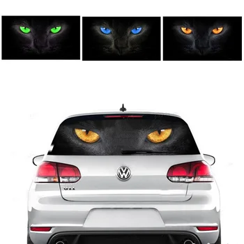 3D Прозрачная наклейка на заднее стекло автомобиля, наклейка на виниловую графику с ужасными монстрами, синим глазом дракона, Джокером, призраком  10