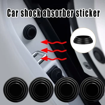 Универсальные силиконовые наклейки на амортизатор двери автомобиля, Накладка на багажник, защита от ударов, Буферные наклейки для закрытия двери автомобиля, Прокладка  5