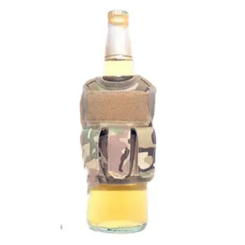 Военный жилет из-под пивной бутылки, Нейлоновые Регулируемые ремни, Тактический Жилет из-под пивной бутылки, крышка для бутылки с напитком для воды, бутылки с вином  5