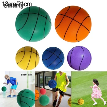 2023 Новый прыгающий немой мяч для бесшумного пропуска мяча на игровой площадке для баскетбола с отскоком Детские спортивные игрушки-игры  5