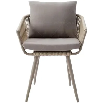 Уличный стол и стул, дизайнерская модель комнаты, диван, гостиная в саду, стулья, мебель из ротанга  4
