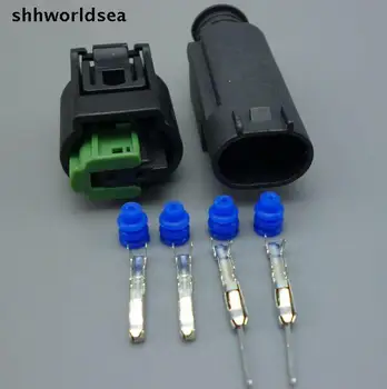 Shhworldsea 2-Контактный Разъем 968405-1 автомобильный Топливный Инжектор Auto Plug 1-967644-1 Разъем Датчика Для BWM Porsche Для Benz  4