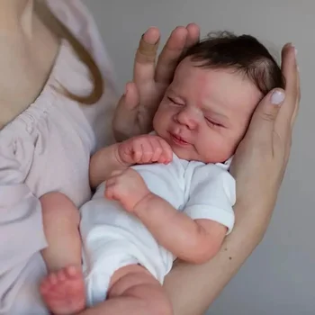 48 см Кукла Pascale Reborn Baby для новорожденных, спящая малышка Бебе Реборн, 3D-кожа с множеством деталей, вены куклы реборн Игрушки для кукол  2