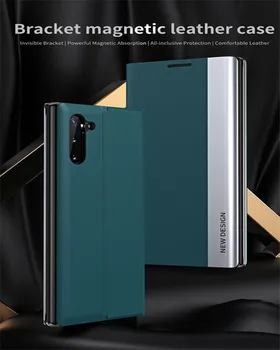 Магнитный Кожаный Чехол-Подставка Для Телефона Samsung Galaxy S20 S21 Plus S20 S21 Ultra S20 FE Note 20 20 Ultra flip stand Чехол Для Телефона  5