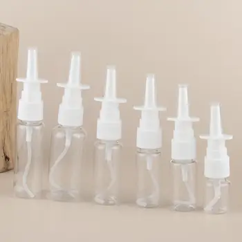 2шт 10 мл / 20 мл / 30 мл Белые Пустые Пластиковые Бутылки Для Назального Спрея Насос-Распылитель Туман Спрей Для Носа Многоразового Использования Бутылка Для Медицинской Упаковки  5