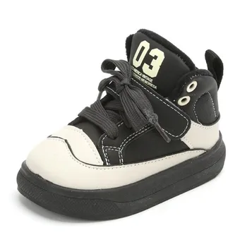 Eu21-30 Зима 2022, Новая Детская плюшевая повседневная обувь, Корейские детские модные кроссовки, детская обувь для настольных игр, флисовые ботинки  10