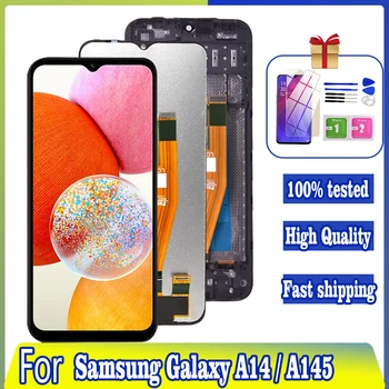 ЖК-дисплей Для Samsung Galaxy A14 A145F LCD A145F/DSN A145M A145M/DS Дисплей Сенсорный Экран Для Samsung A145 ЖК-Дигитайзер В сборе  5