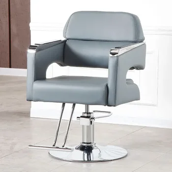 Рабочее парикмахерское кресло для лица, Маникюрный шампунь, эстетическое металлическое парикмахерское кресло, Эргономичная косметическая мебель для парикмахерского салона Silla Barberia  4
