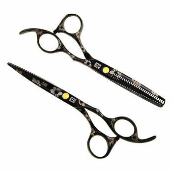 профессиональный Японский 440c 5,5-6-дюймовый набор вишневых ножниц для волос стрижка филировочными ножницами парикмахерские ножницы  5