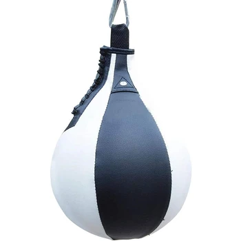Боксерский скоростной мяч Грушевидной формы PU Speed Bag Боксерская груша Поворотный спидбол для упражнений, мяч для фитнеса  5