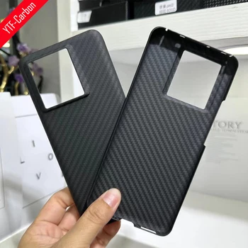 YTF-Carbon Чехлы для телефонов из углеродного волокна Redmi K60 ultra Cover из арамидного волокна, ультратонкая и устойчивая к падению прочная оболочка  5