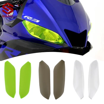Протектор фары мотоцикла для Yamaha R3 2019-2020 YZF-R3 Защитная крышка экрана объектива  5