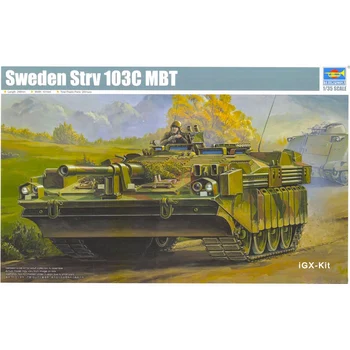 Трубач 00310 1/35 Швеция STRV 103C MBT Основной Боевой Танк Дисплей Детская Подарочная Игрушка Пластиковая Сборка Строительная Модель Комплект  3