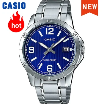 Мужские часы Casio от ведущего бренда класса люкс, деловые стальные ремни, хорошее качество, простые водонепроницаемые кварцевые часы, военные наручные часы  5