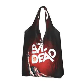 Женская сумка-тоут Evil Dead для покупок в продуктовых магазинах, милая сумка-шоппер из фильма ужасов 