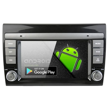 Для Fiat Bravo 2007-2014 CarPlay Auto Stereo 4G SIM Головное Устройство Автомобильный Мультимедийный плеер Qualcomm Snapdragon 8Core 8 + 128G Android  5