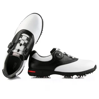 Мужская обувь для гольфа в британском стиле, водонепроницаемая нескользящая спортивная обувь, повседневная обувь  3