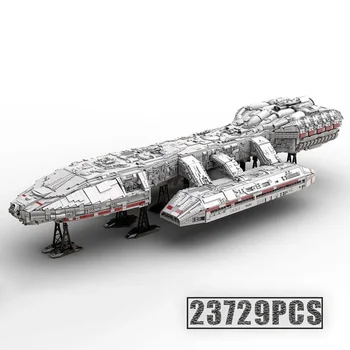 2023 НОВЫЙ UCS Battlestar Galactica 23729ШТ Комплект Для Сборки Модели Блок Самоблокирующихся Кирпичей Подарок Из Рождественской Коллекции На День Рождения  4