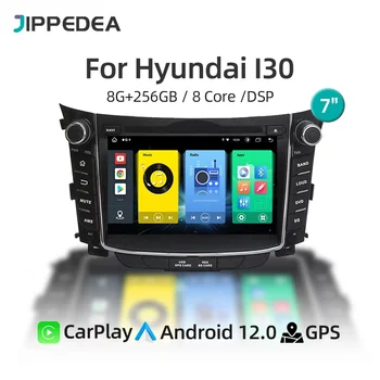 CarPlay Auto Android 13,0 Автомагнитола для Hyundai I30 2012-2014 Автомобильный DVD Мультимедийный Плеер GPS Nvigation 4G WiFi RDS Bluetooth 5,0  5