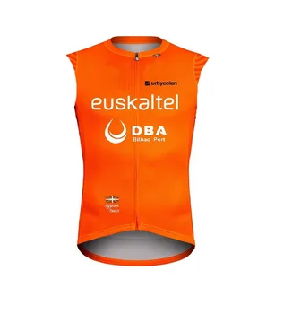 2020 Euskaltel DBA TEAM Оранжевый Летний Жилет Для Велоспорта Без Рукавов Mtb Одежда Велосипедный Майо Ciclismo Велосипедная Одежда  5